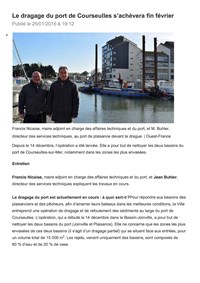 Dragage du port de Courseulles sur Mer 