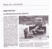Jugon-les-Lacs  Le dévasement du lac reprend